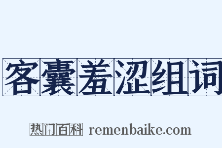 客囊羞涩组词是什么意思的图片